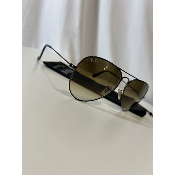 Vintage Ray-Ban Sunglasses  Brown Aviator Frames Brown Lens metal - Picture 1 of 12